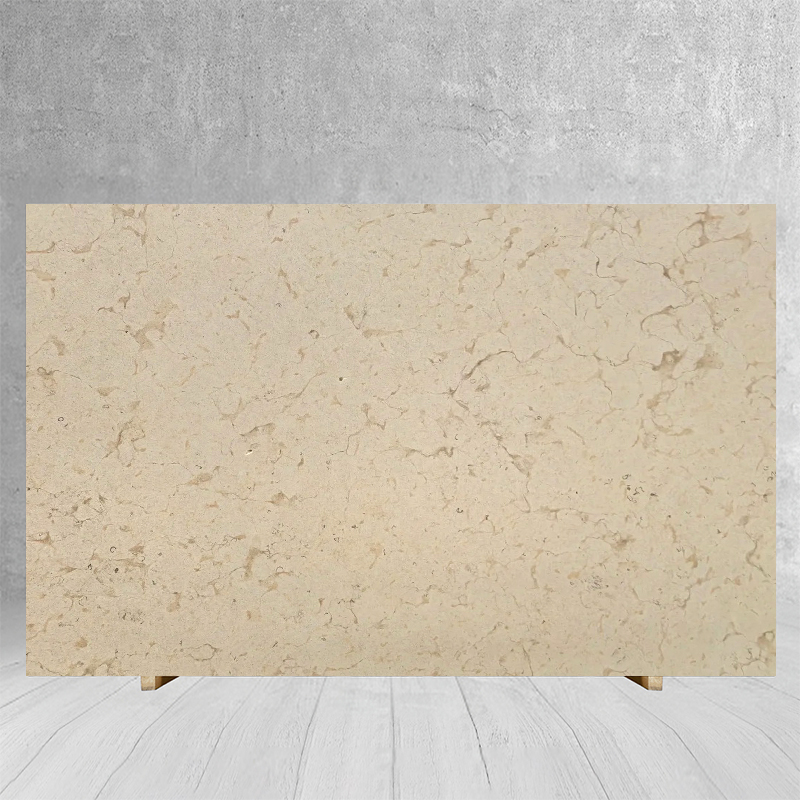 Polished Glazed Natural Beige Marble for Kitchen Island Coun