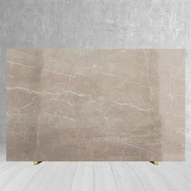 Cut to Size Natural Dark Beige Marble Slab for Villa Decorat