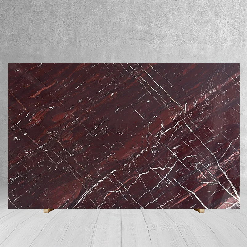 Wholesale Price Dark Verd Red Marble Stone Slab for Exterior