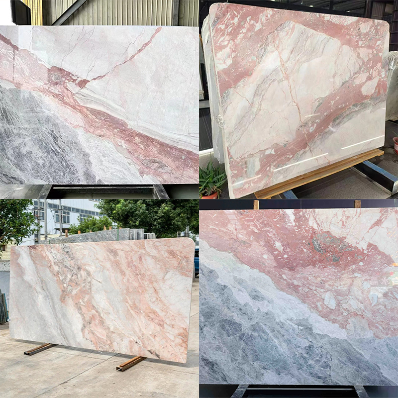 Rainbow Pink Marble