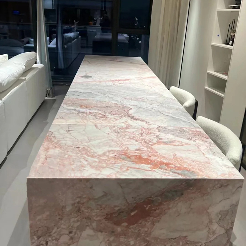 Rainbow Pink Marble
