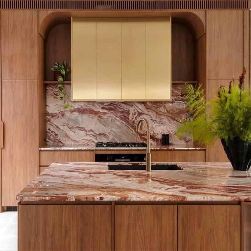 Monica Red Marble