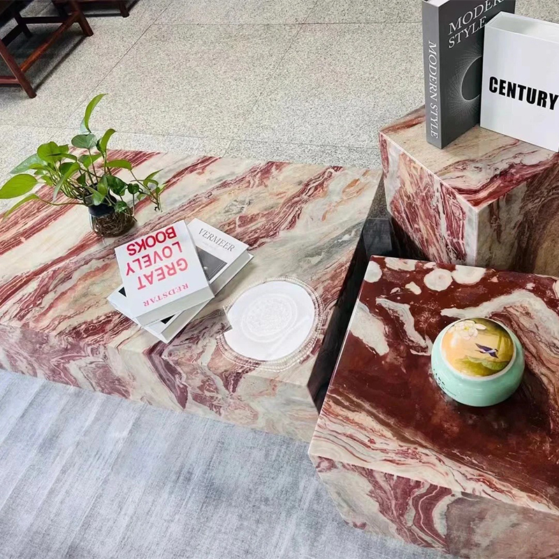 Monica Red Marble