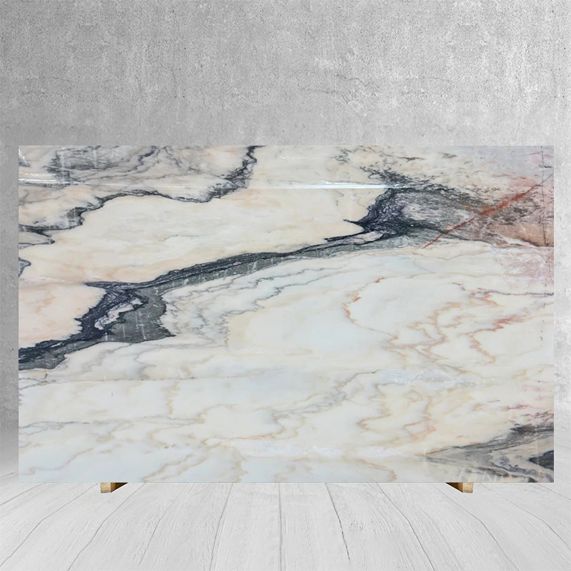 Luxury Royal Smoky Pink Marble Slab for Exterior Interior Wa