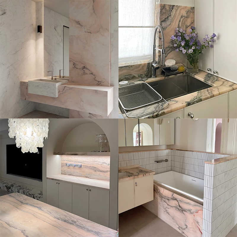 Smoky Pink Marble Slab