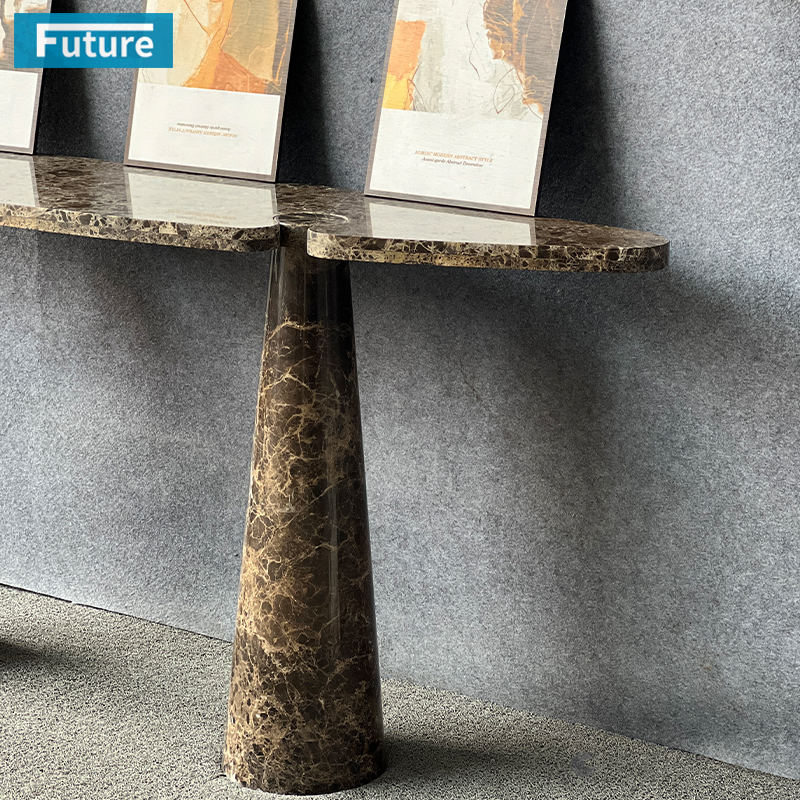 dark brown console table