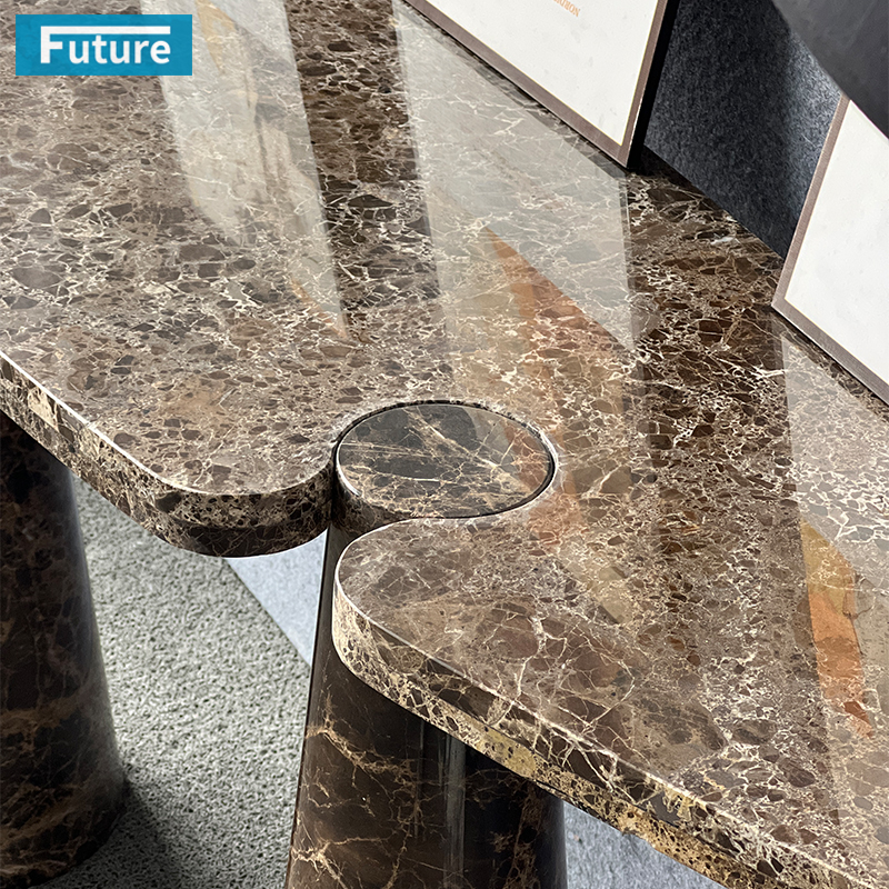 dark brown console table