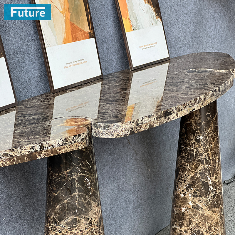 dark brown console table