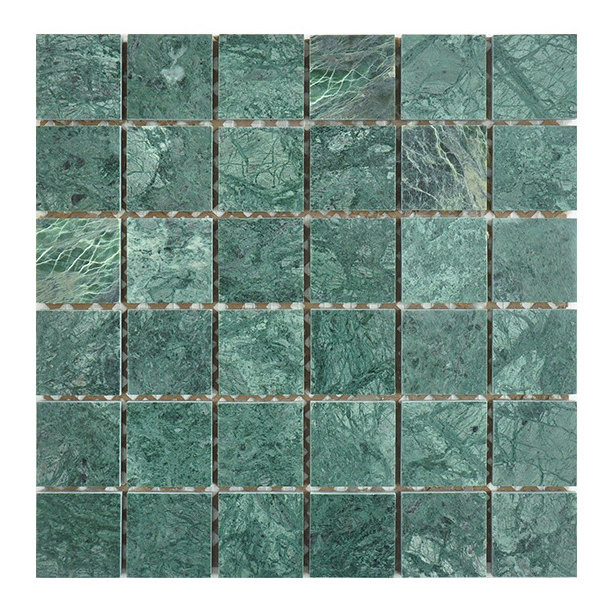 Luxury Customzie Size Shape Natural Green Marble Mosaic Tile