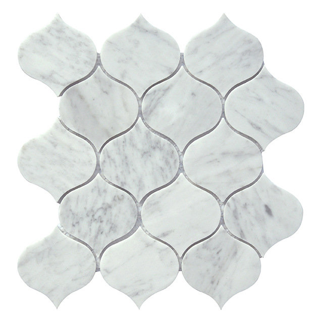 Luxury Customzie Shape Natural White and Black Marble Color 