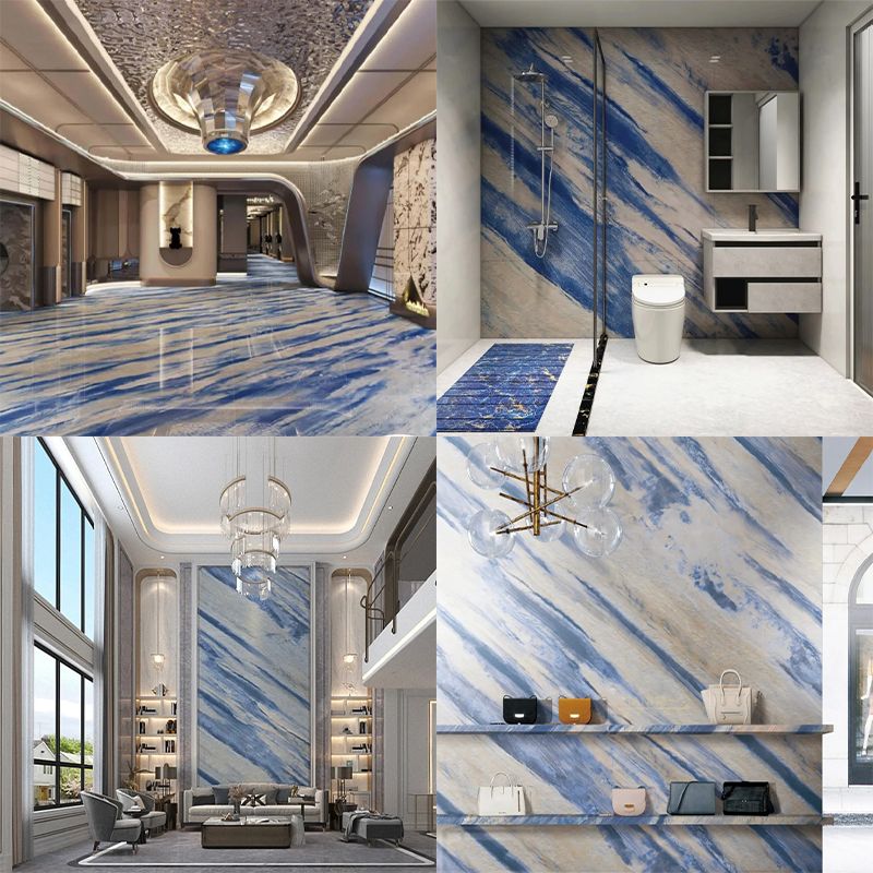 royal blue marble slab