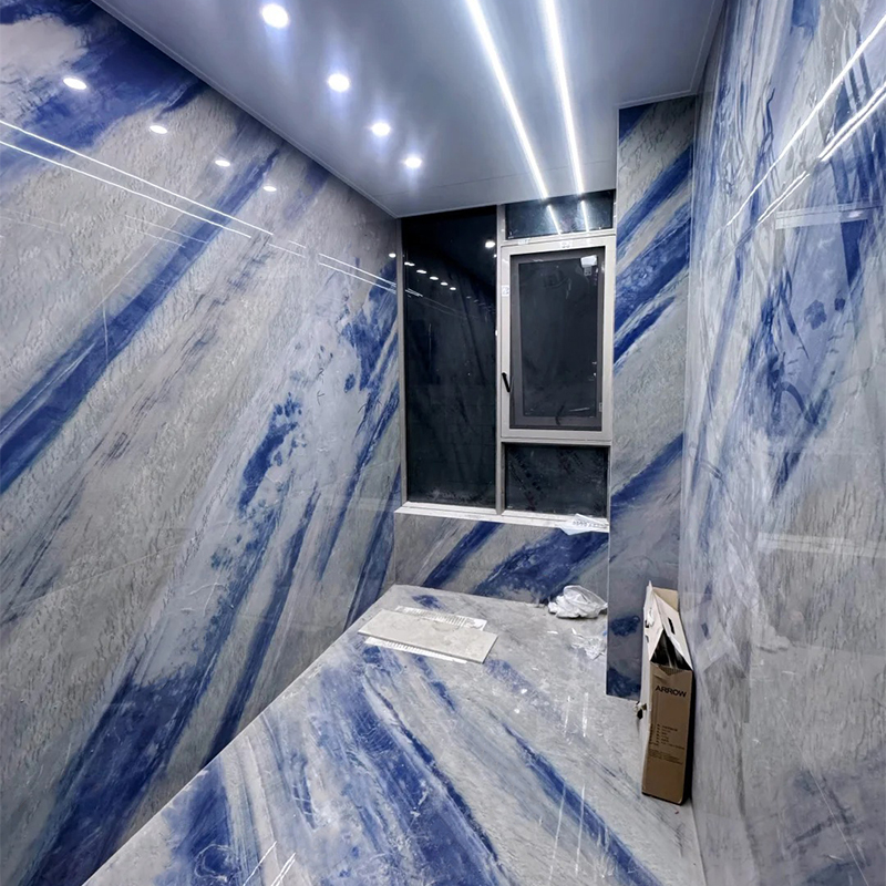 royal blue marble slab