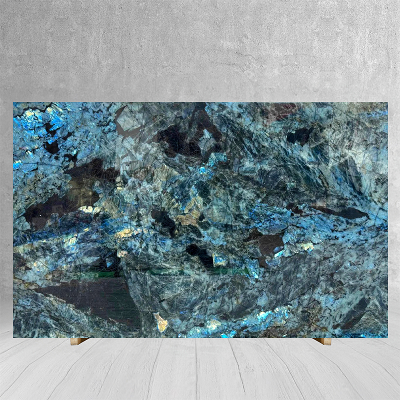 Modern Natural Blue Jade Luxury Marble Slab Stone for Dinnin