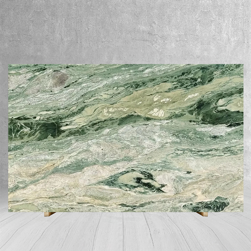 100% Natural Luxury Customiz Size Jade Irish Green Marble Sl
