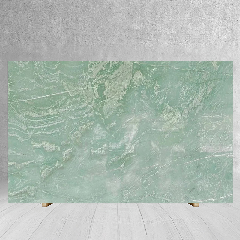Emerald Green Quartzite Marble Slab for Kitchen Countertop W