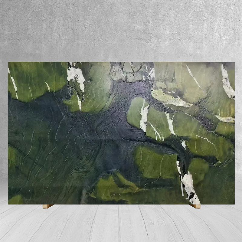 Luxury Stone Avocatus Green Marble Slab for Kitchen Countert