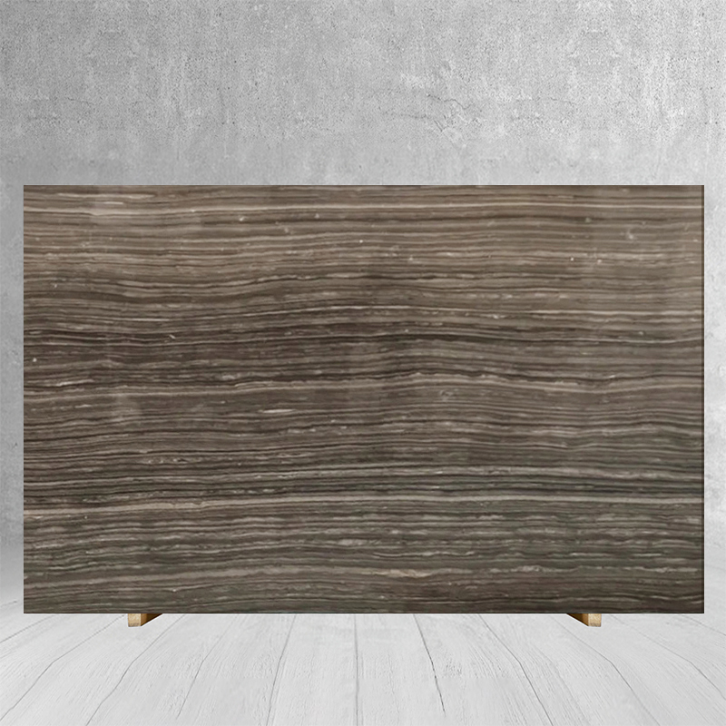 Luxury Customize Size Wood Vein Eramosa Brown Marble Slab Na