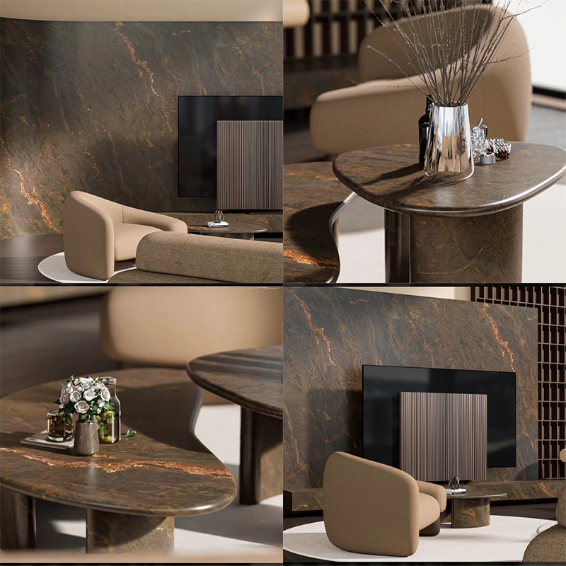 Golden Brown Marble