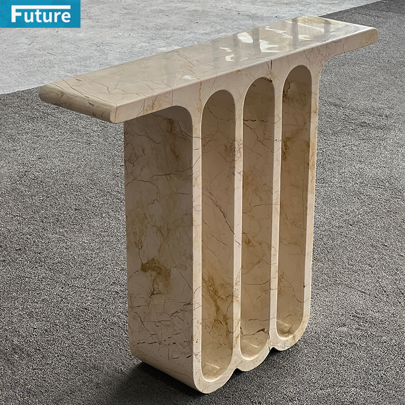 Sofitel Gold Marble Console Table