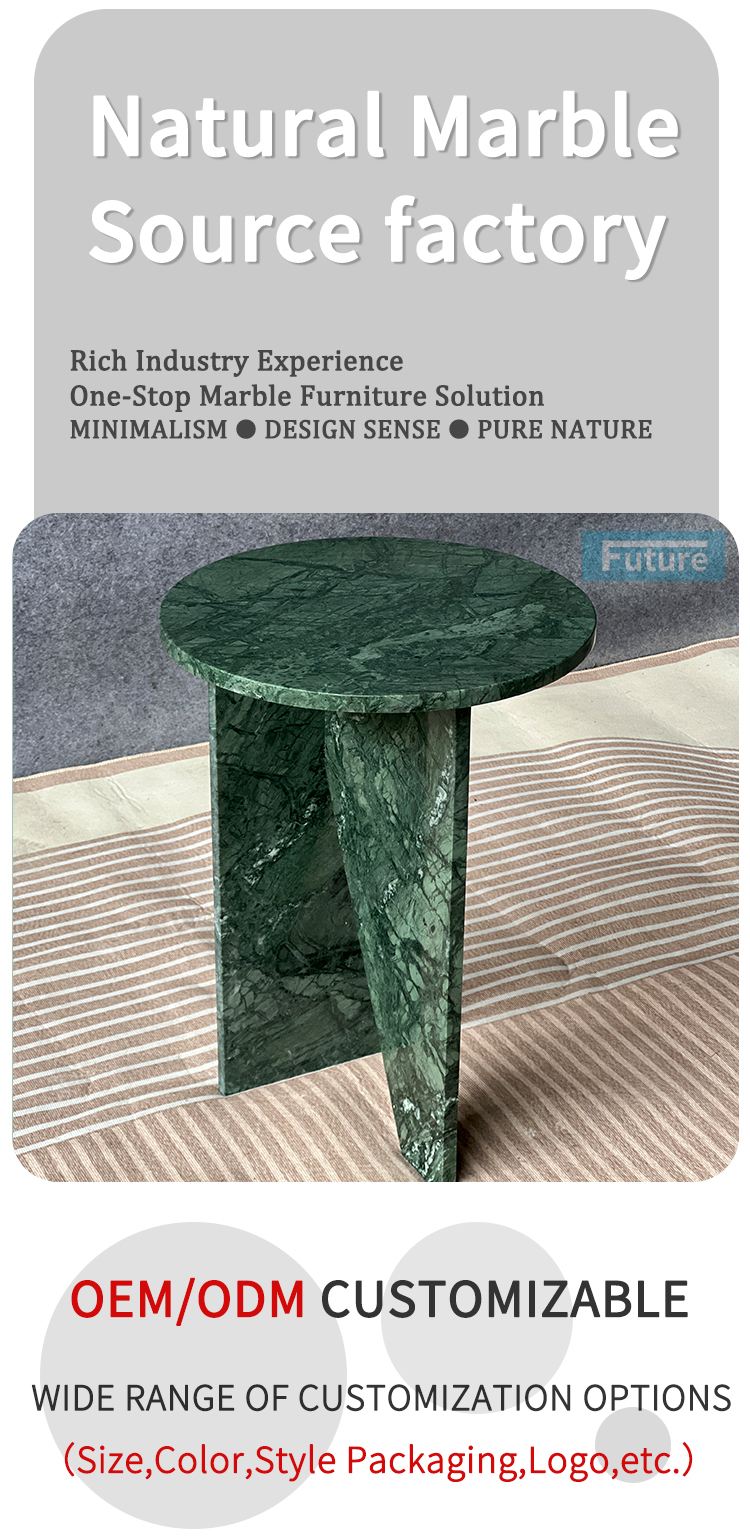Verde Green Marble Side Table