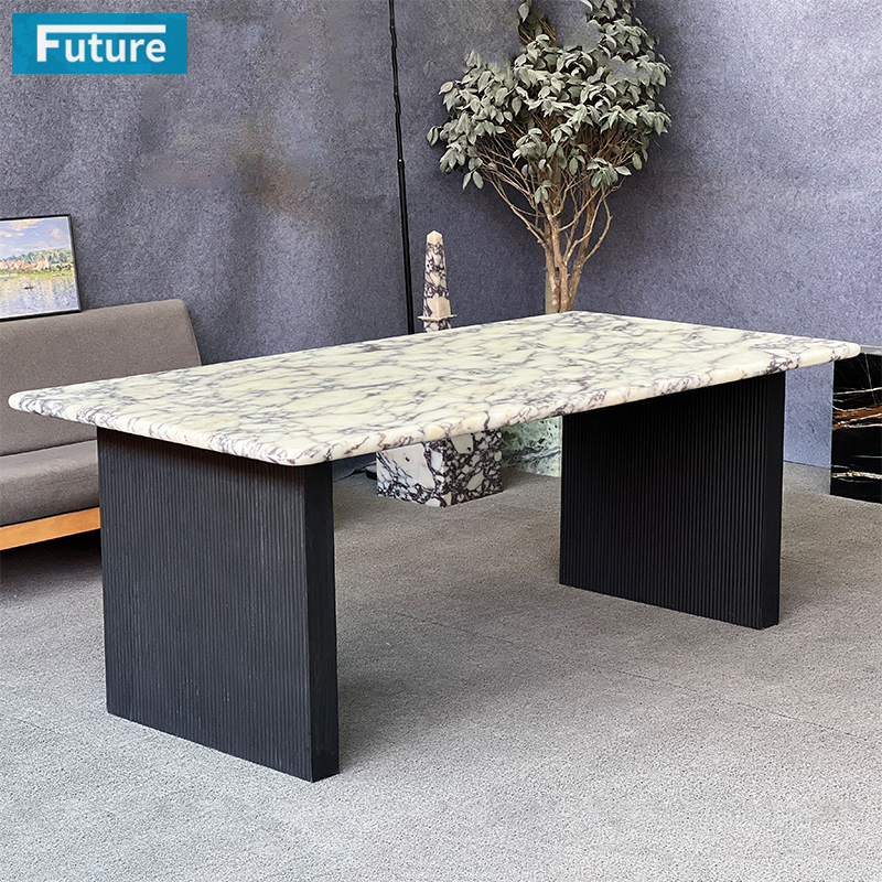 Luxury Style Rectangular Top Calacatta Viola Din