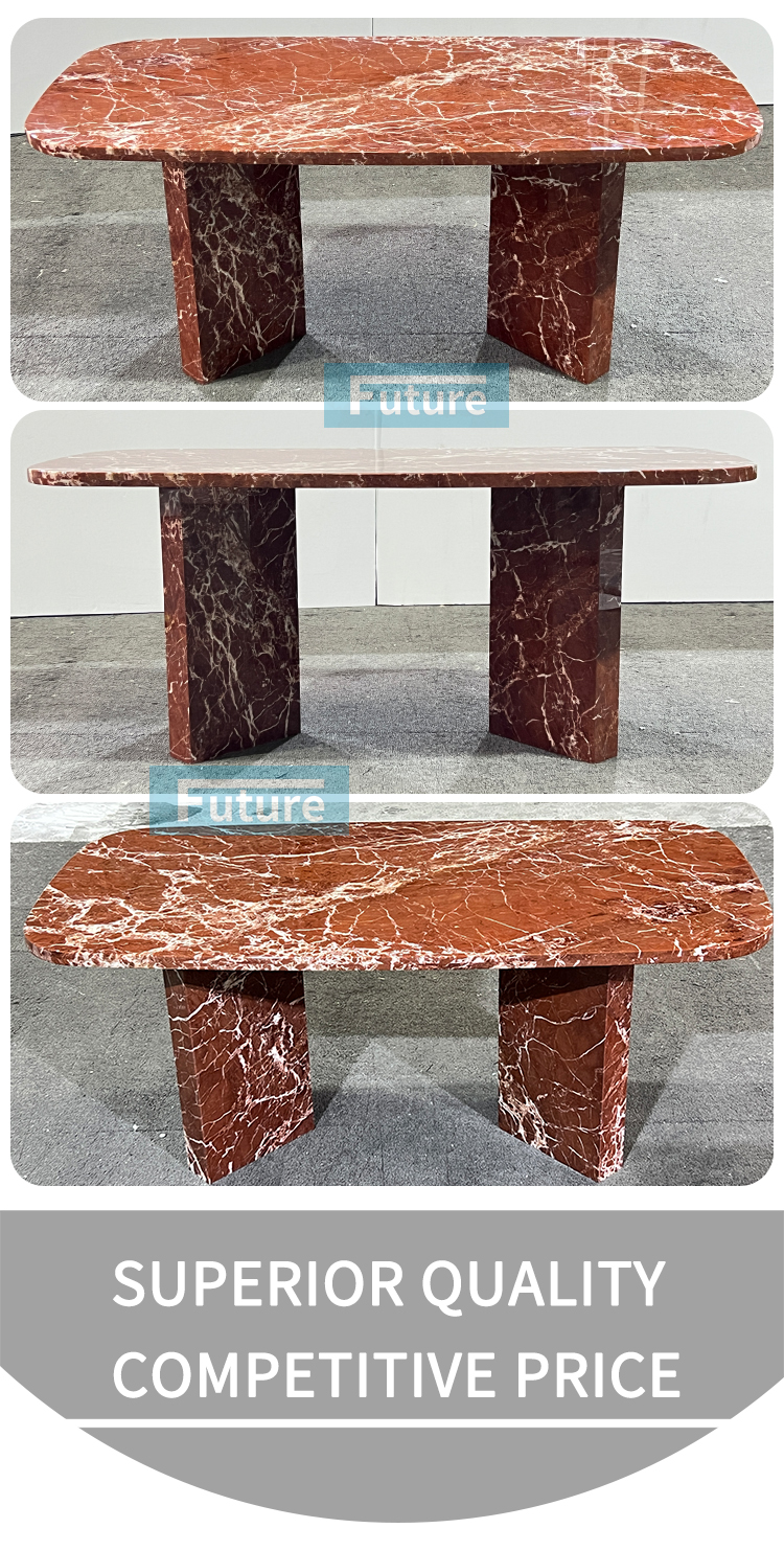French Red Dining Table