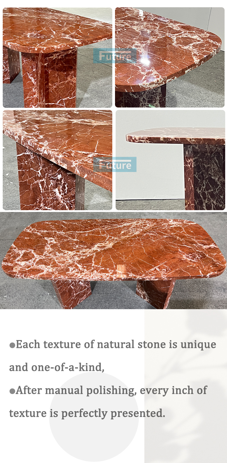 French Red Dining Table