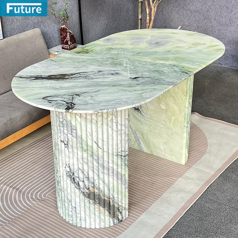 Light Green Marble Dining Table