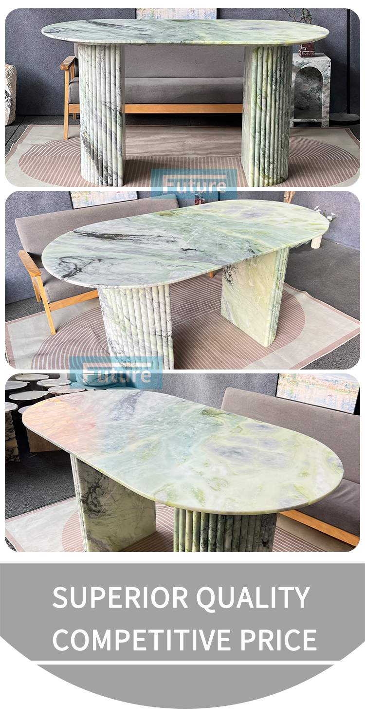 Light Green Marble Dining Table Light Green Marble Dining Table