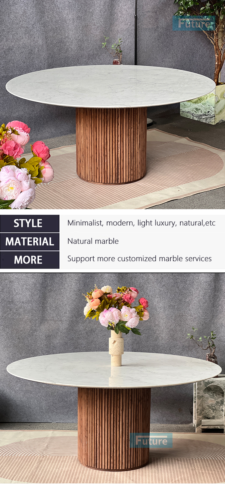 Carara White Marble Dining Table Carara White Marble Dining Table