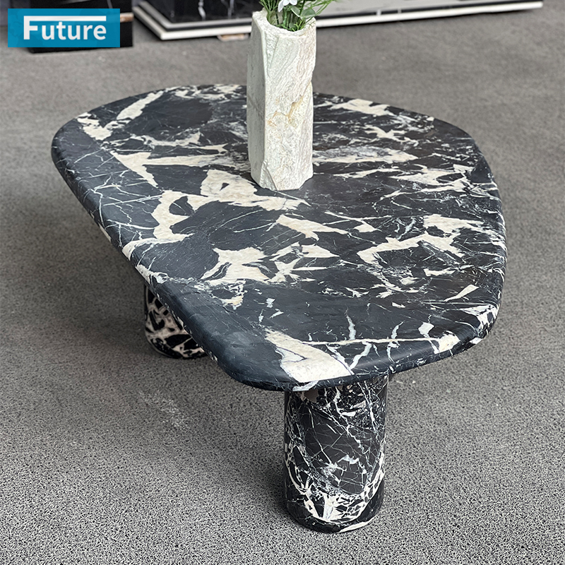 Calacatta Black Marble Coffee Table
