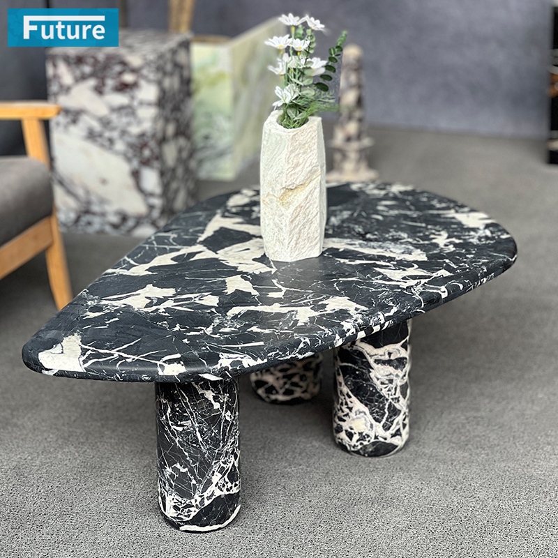Calacatta Black Marble Coffee Table
