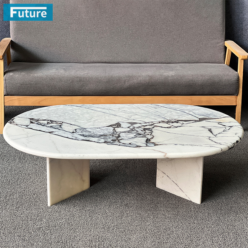Elephant White Marble Coffee Table