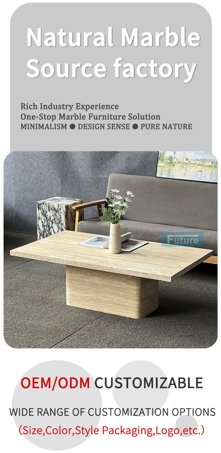 Beige Travertine Marble Coffee Table Beige Travertine Marble Coffee Table