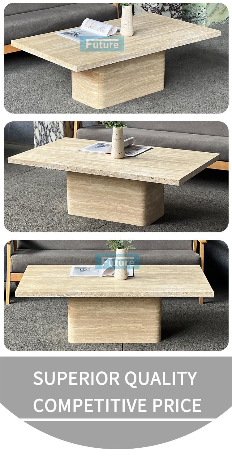 Beige Travertine Marble Coffee Table Beige Travertine Marble Coffee Table