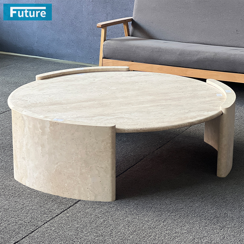Luxury Natural Stone Wabi-sabl Style Modern Roun