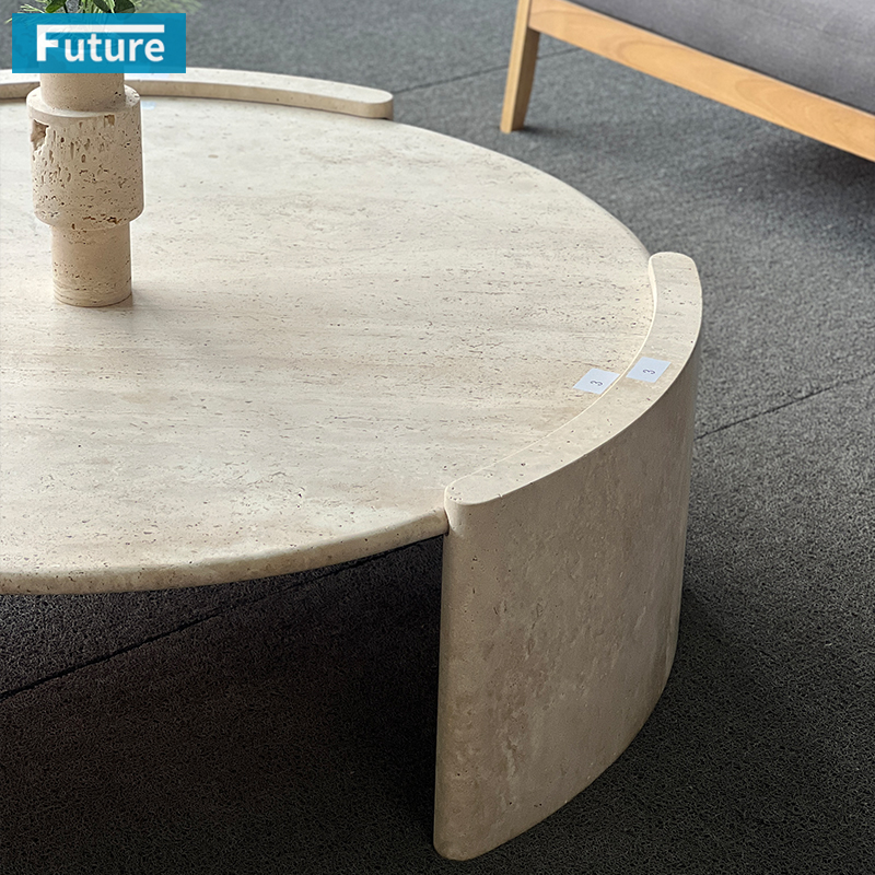 travertine coffee table