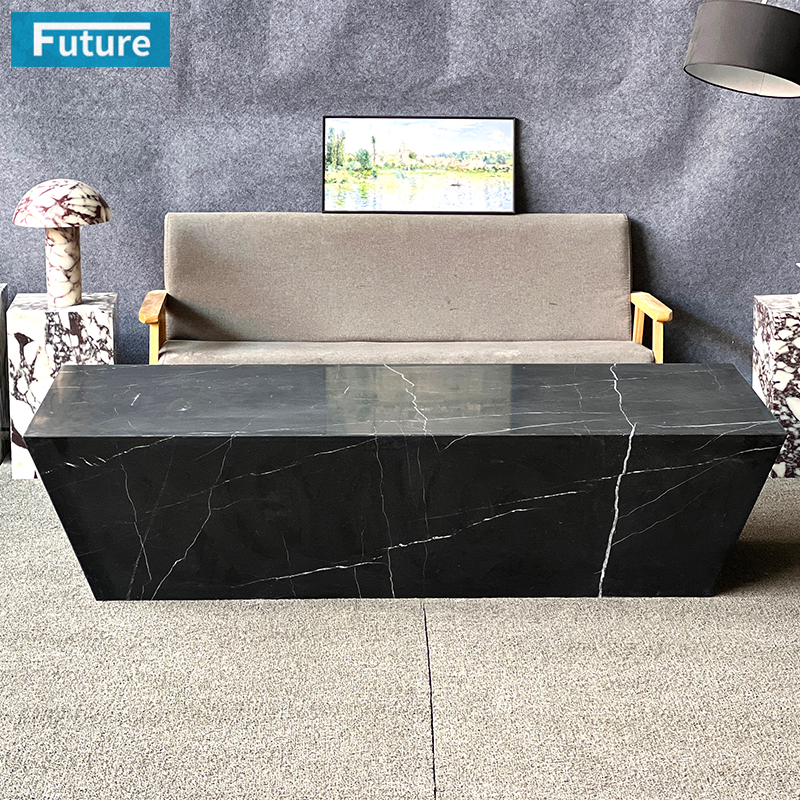 Black Marqulina Marble Coffee Table