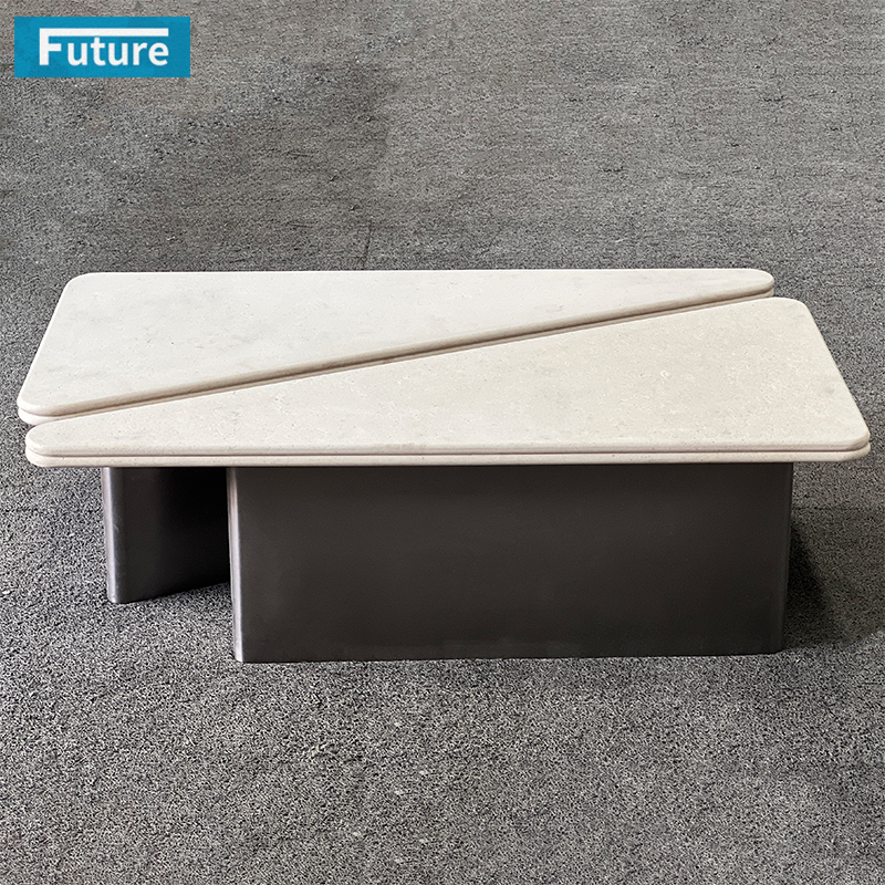 Carara White Marble Coffee Table
