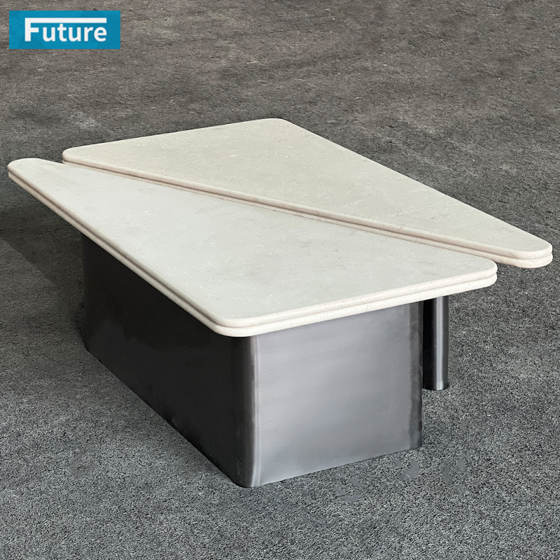 Carara White Marble Coffee Table