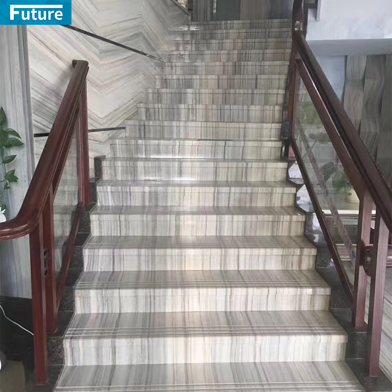 Luxury Style Natural Stone Marble Staircase TIles for Interi