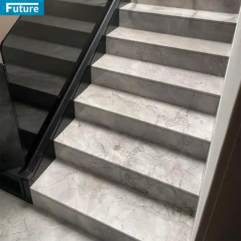 Luxury Carrara White Marble Staircase TIles for 