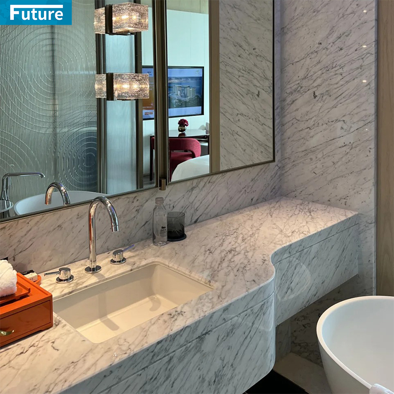 Customize Size Shape Natural Stone Carrara White