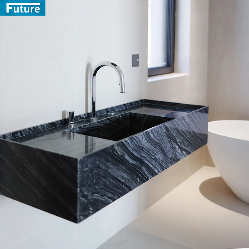 Customize Size Luxury Style Natural Black Marble
