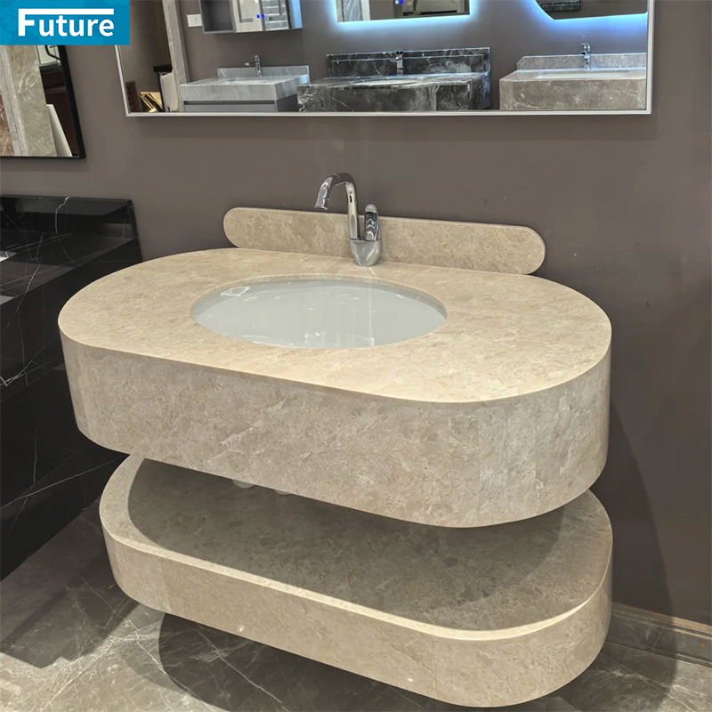 Customize Size Luxury Style Natural Stone Beige 