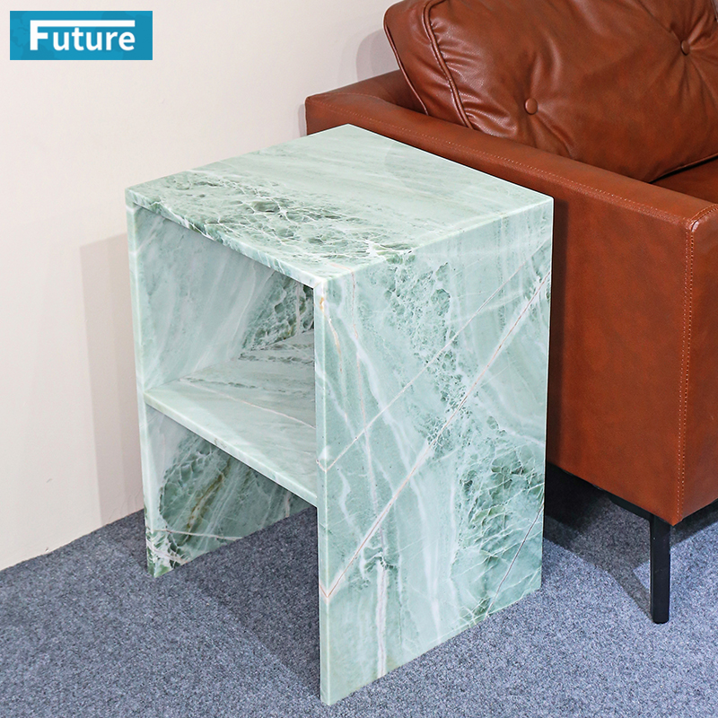 Sky Blue Marble Side Table