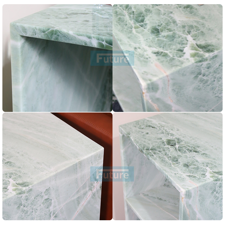 Sky Blue Marble Side Table
