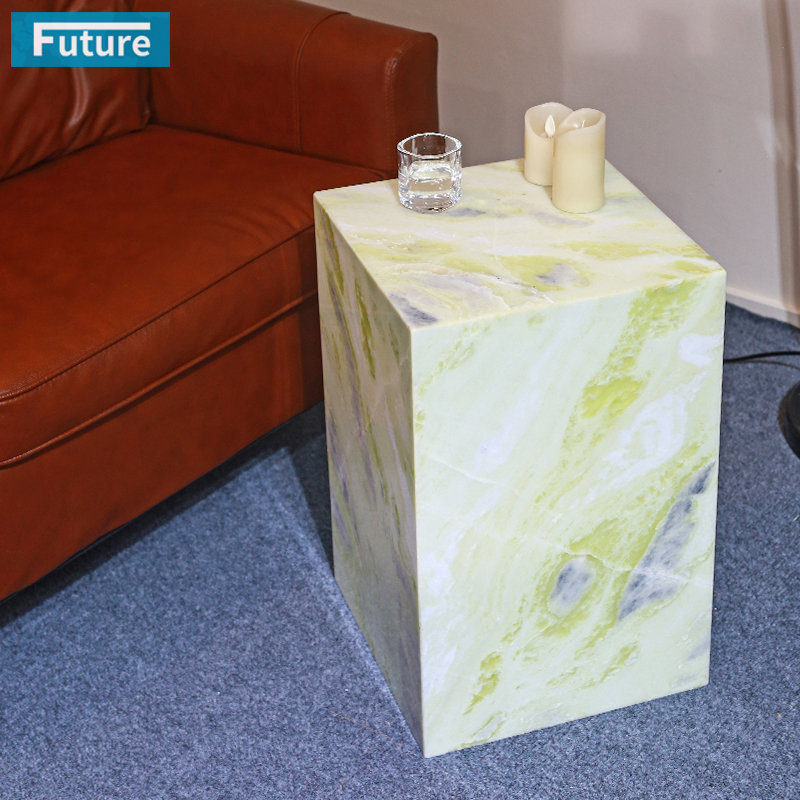 Fendi Green Marble Stone Side Table