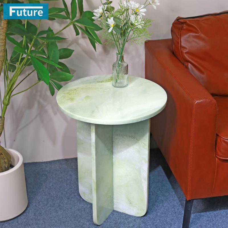 Fendi Green Marble Stone Side Table