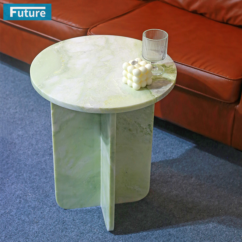Fendi Green Marble Stone Side Table